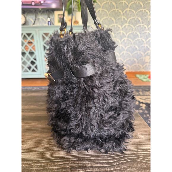 Vintage Christian Louboutin Paris Furry Leather Shoulder Bag - Picture 7 of 9